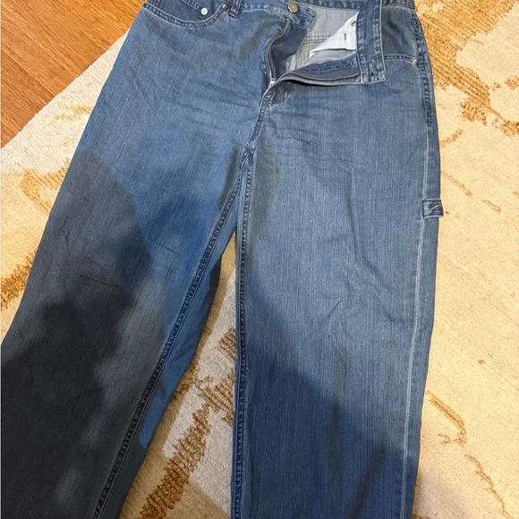 Tibi Classic Denim Slouchy Carpenter Jean - Picture 6 of 6